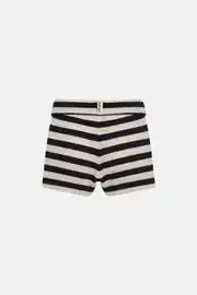 Striped Knit Shorts 2