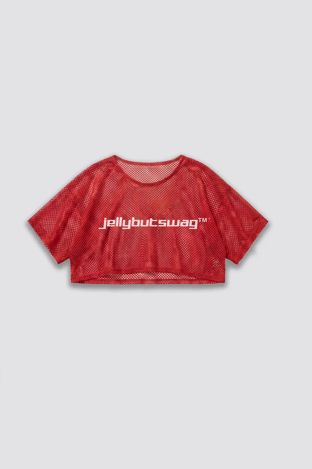 Red Lilac Cover-Up Mesh Top