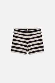 Striped Knit Shorts 1